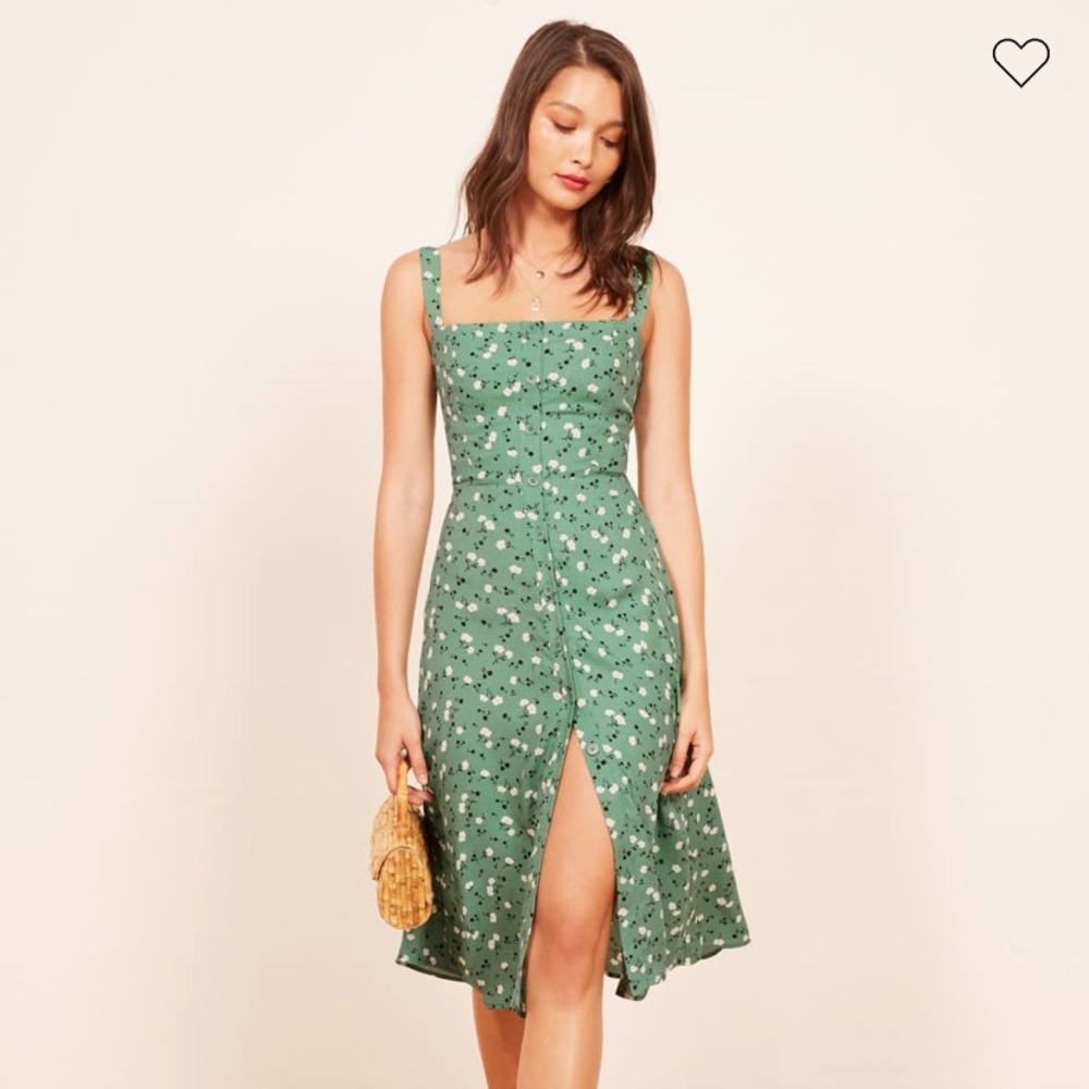 Reformation persimmon dress size 12-14